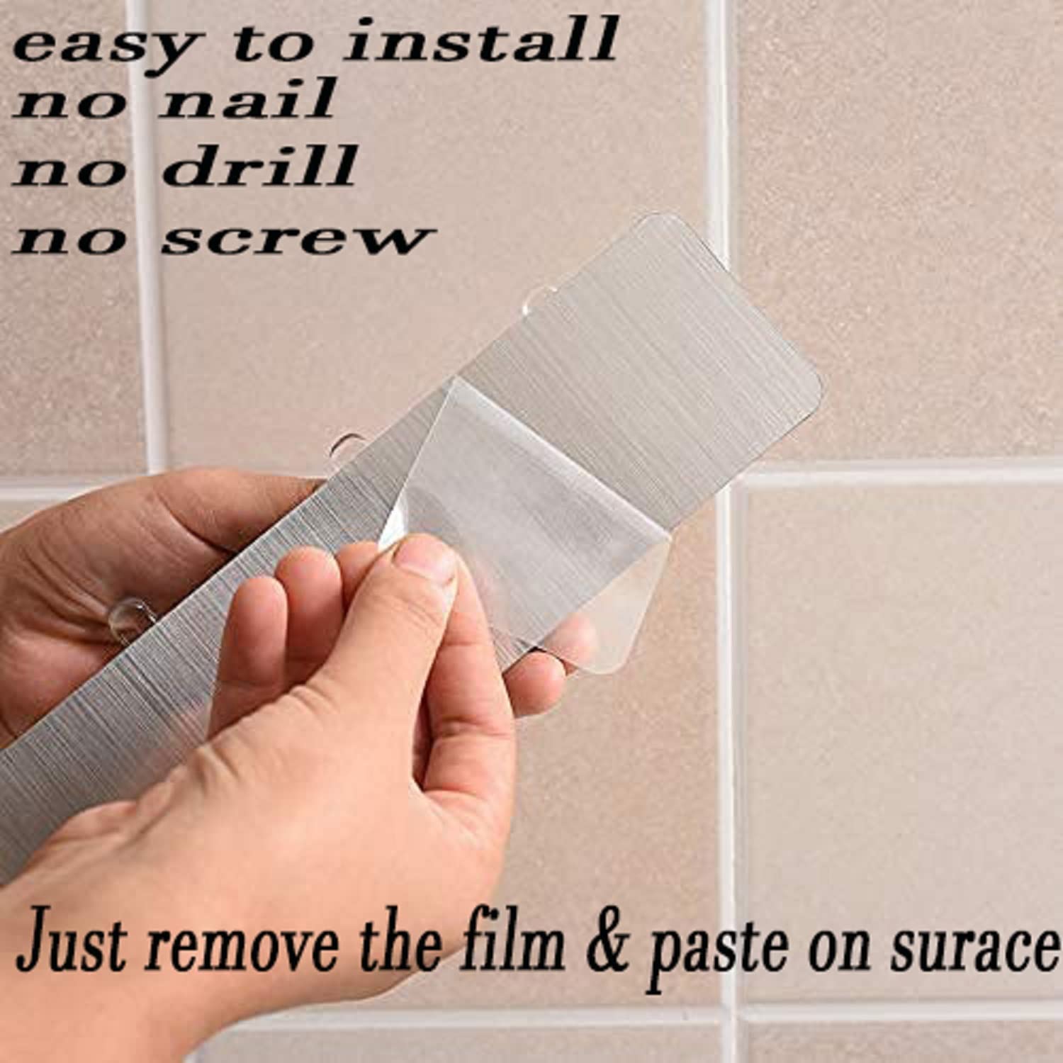 Transparent Wall Mount 6 Hook Hanger – Multi-Purpose Plastic Hook Rail for Clothes, Kitchen, Bathroom & Home Organization - Image 4