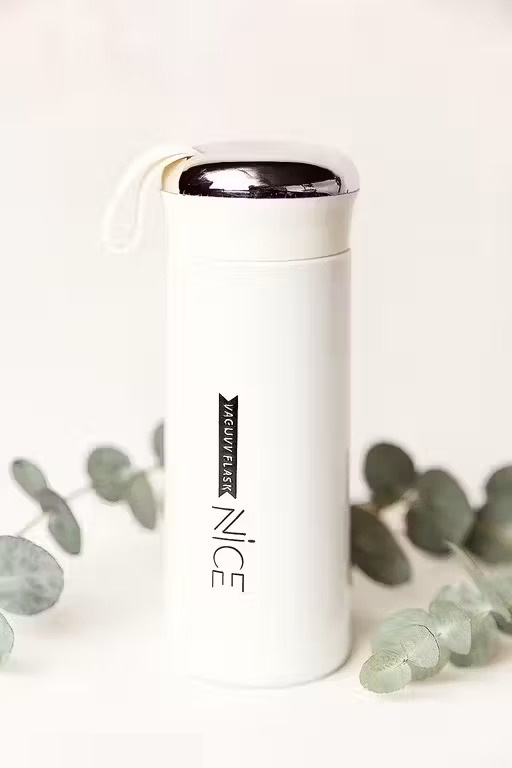 NICE HM001 400ml Glass Inner Plastic Outer Bottle, Leak-Resistant Cap, Minimal Design, for Kids/School/Home and Kitchen Use - Image 5